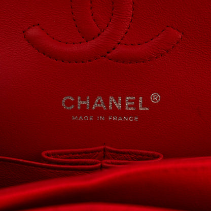 Chanel Caviar Chevron Quilted Small Double Flap Red 6 of 10