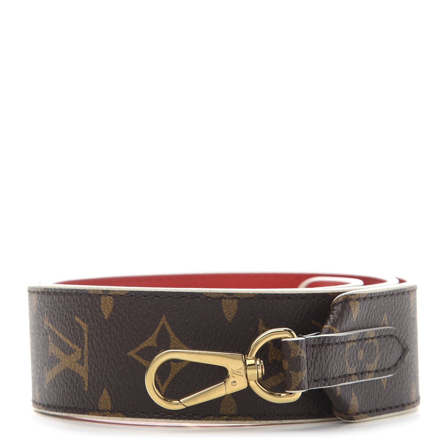 Monogram Bandouliere Shoulder Strap Red