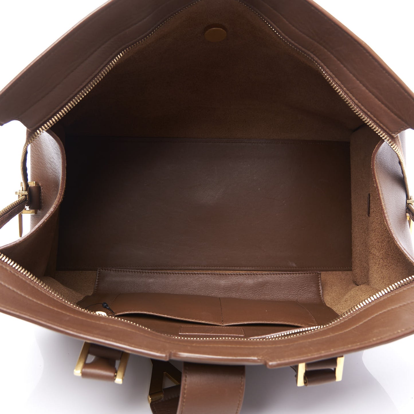 Calfskin Medium Classic Y Cabas Brown