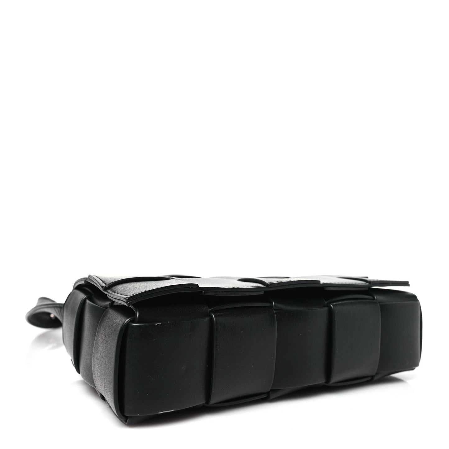 Lambskin Maxi Intrecciato Speed Cassette Crossbody Bag Black
