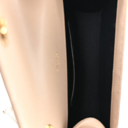 Saint Laurent Grain De Poudre Textured Mixed Matelasse Triquilt Small Monogram Satchel Dark Beige 5 of 11
