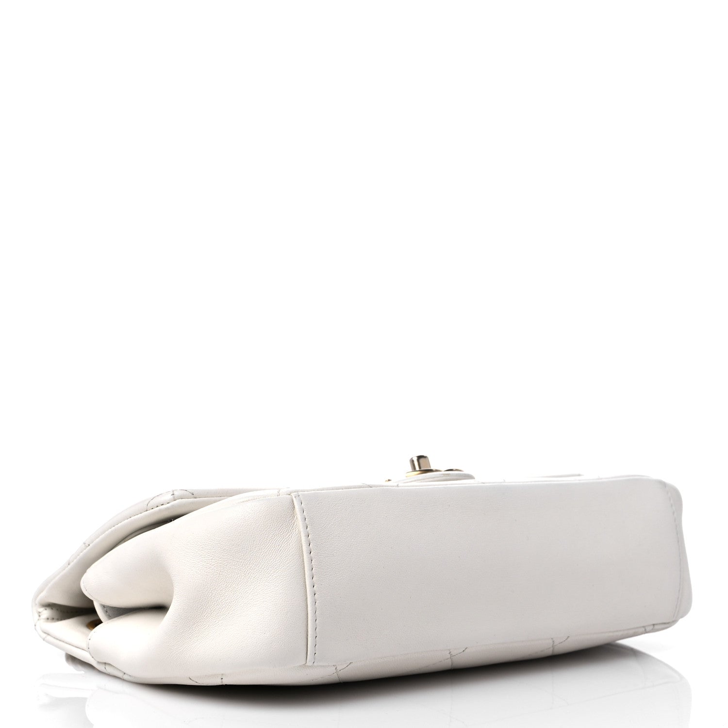 Chanel Lambskin A Real Catch Flap Bag White 4 of 14