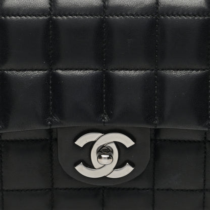 Chanel Lambskin East West Chocolate Bar Chain Flap Black 8 of 10