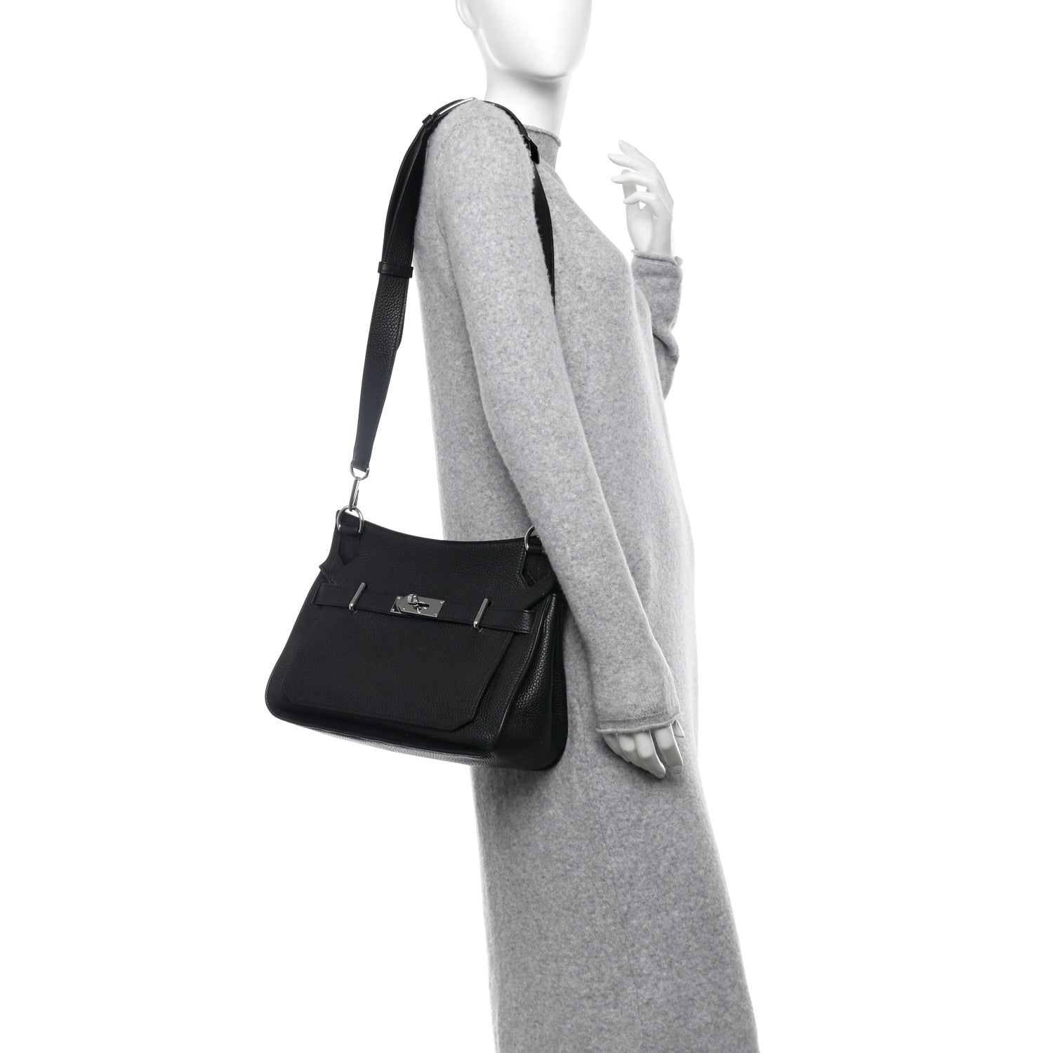 Hermes Taurillon Clemence Jypsiere 31 Black 2 of 10
