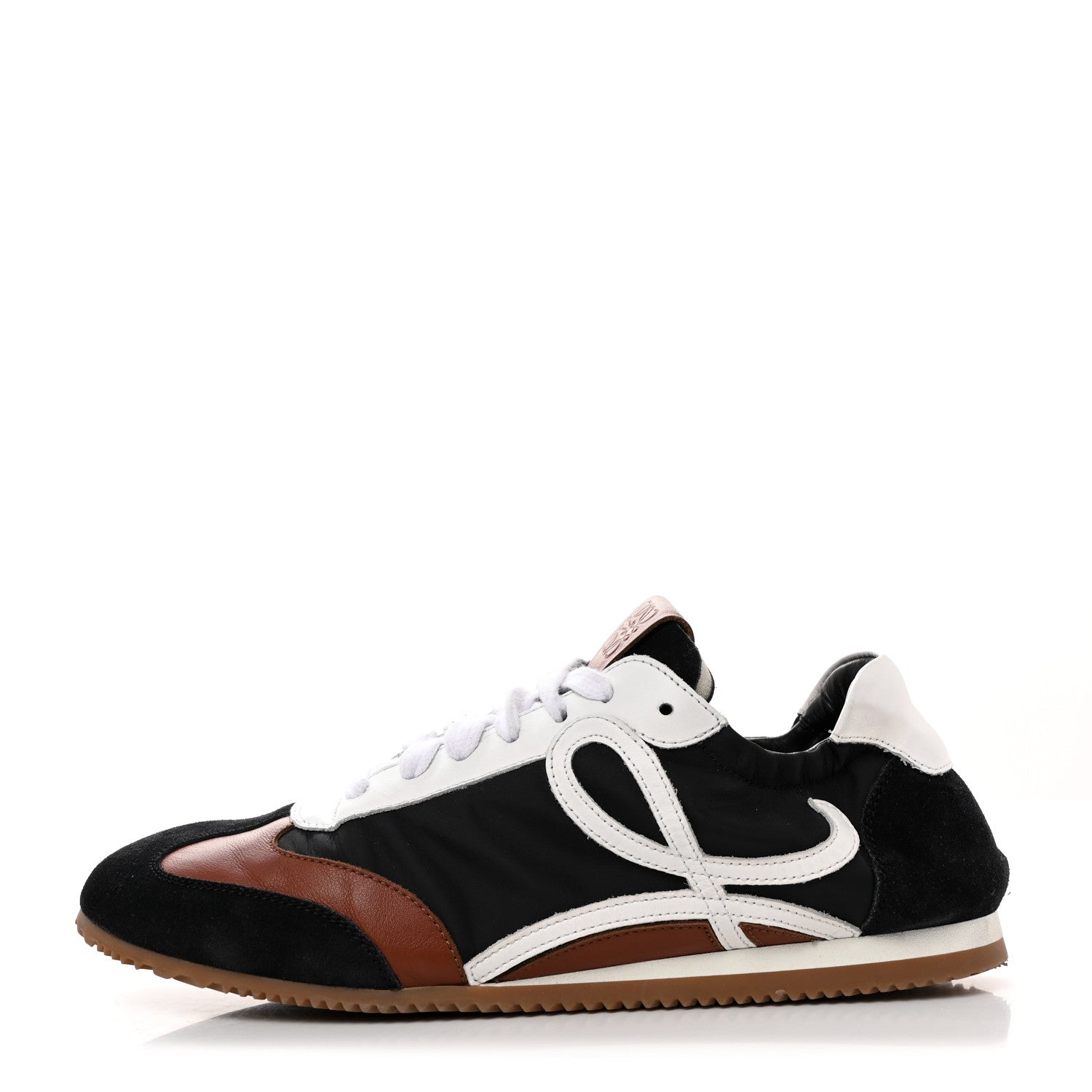 Loewe Nylon Suede Flow Runners Sneakers 38 Black Brown 1 of 9