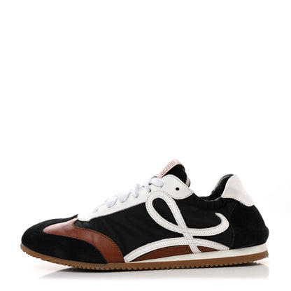Loewe Nylon Suede Flow Runners Sneakers 38 Black Brown 1 of 9