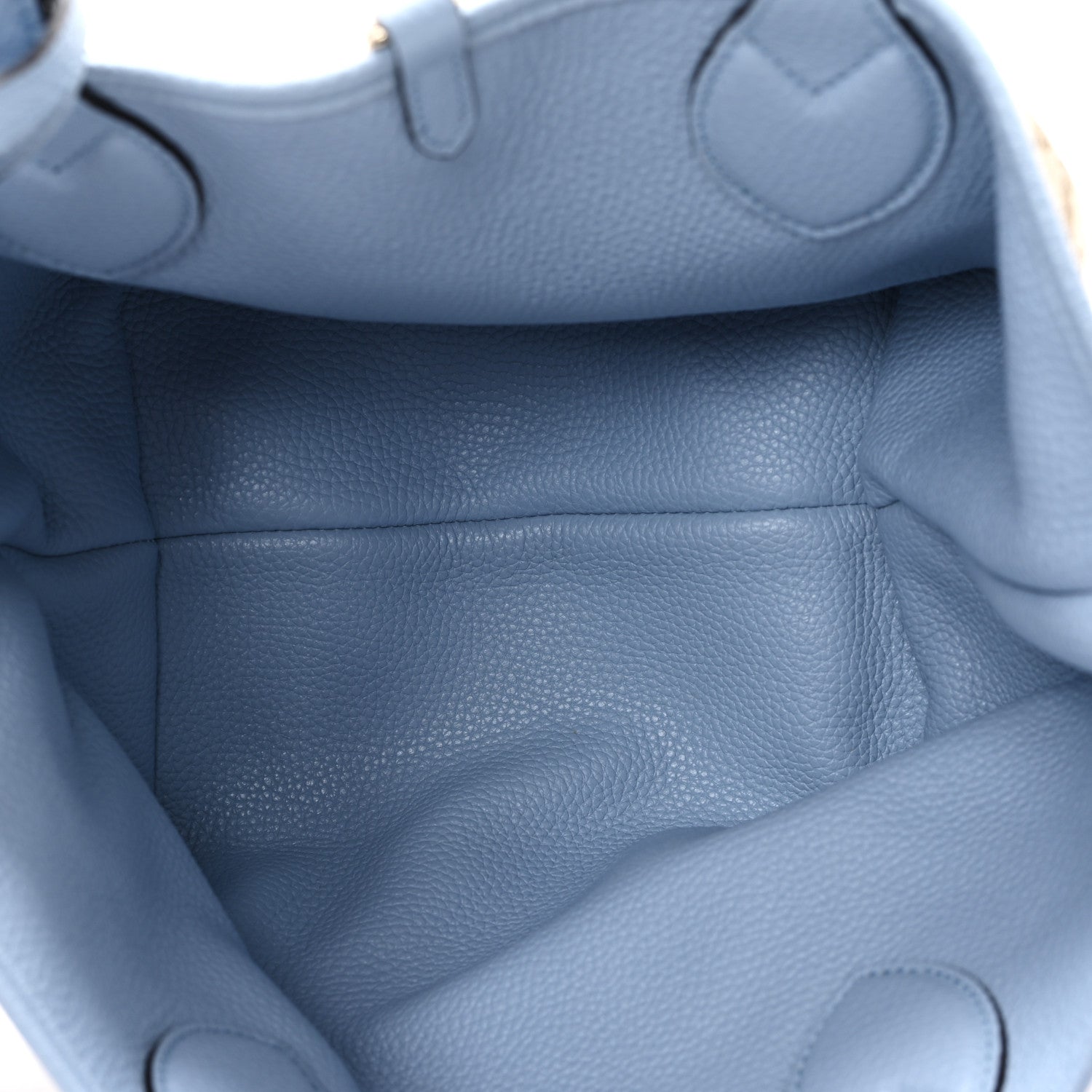 Gucci Grained Calfskin Monogram Small Totissima Reversible Tote Light Blue 5 of 17