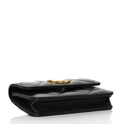Chanel Lambskin Enamel Quilted Pending CC Flap Belt Bag Black 4 of 11