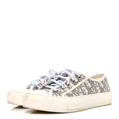 Christian Dior Canvas Oblique Walk'N'Dior Low Top Sneakers 38 Grey Stone 4 of 11