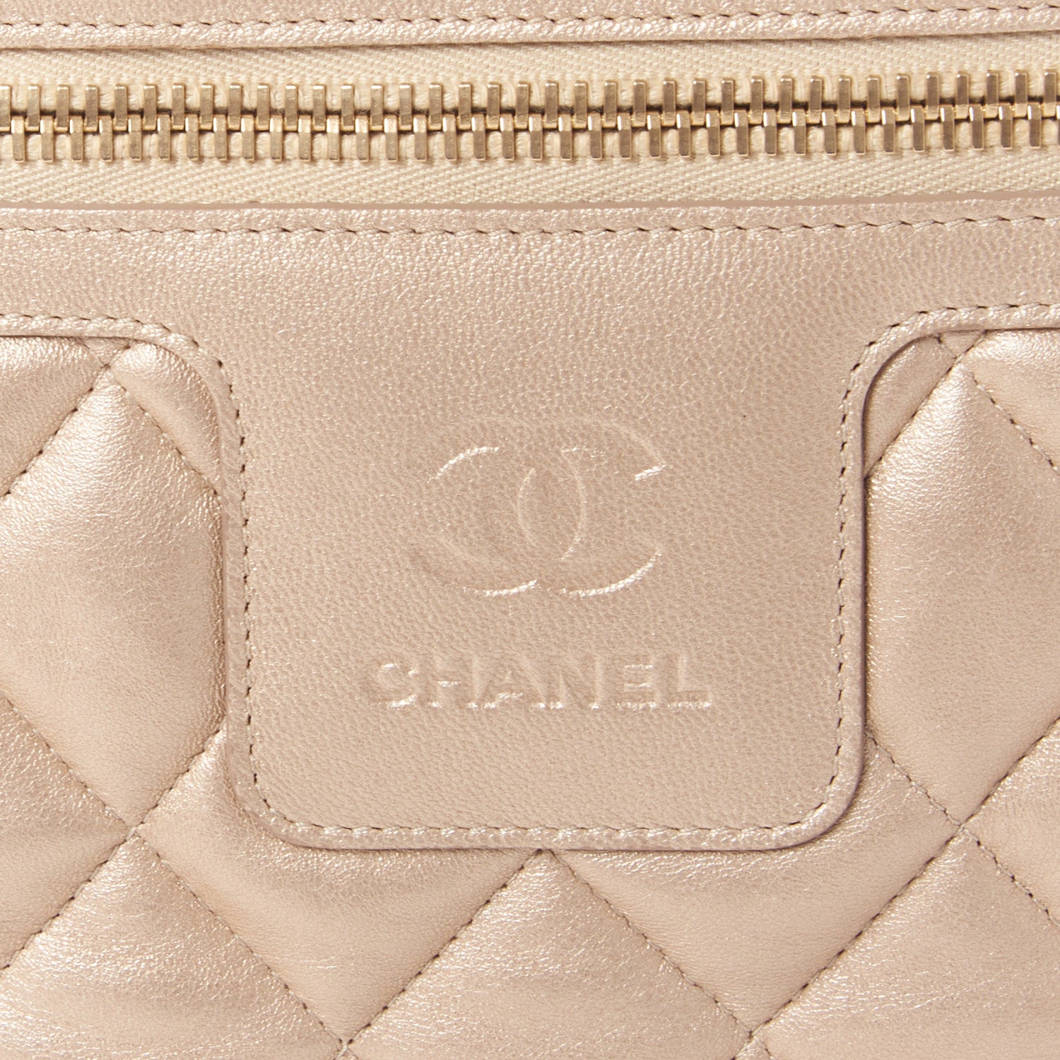 Chanel Lambskin COCO Cocoon Bowler Light Gold 7 of 9