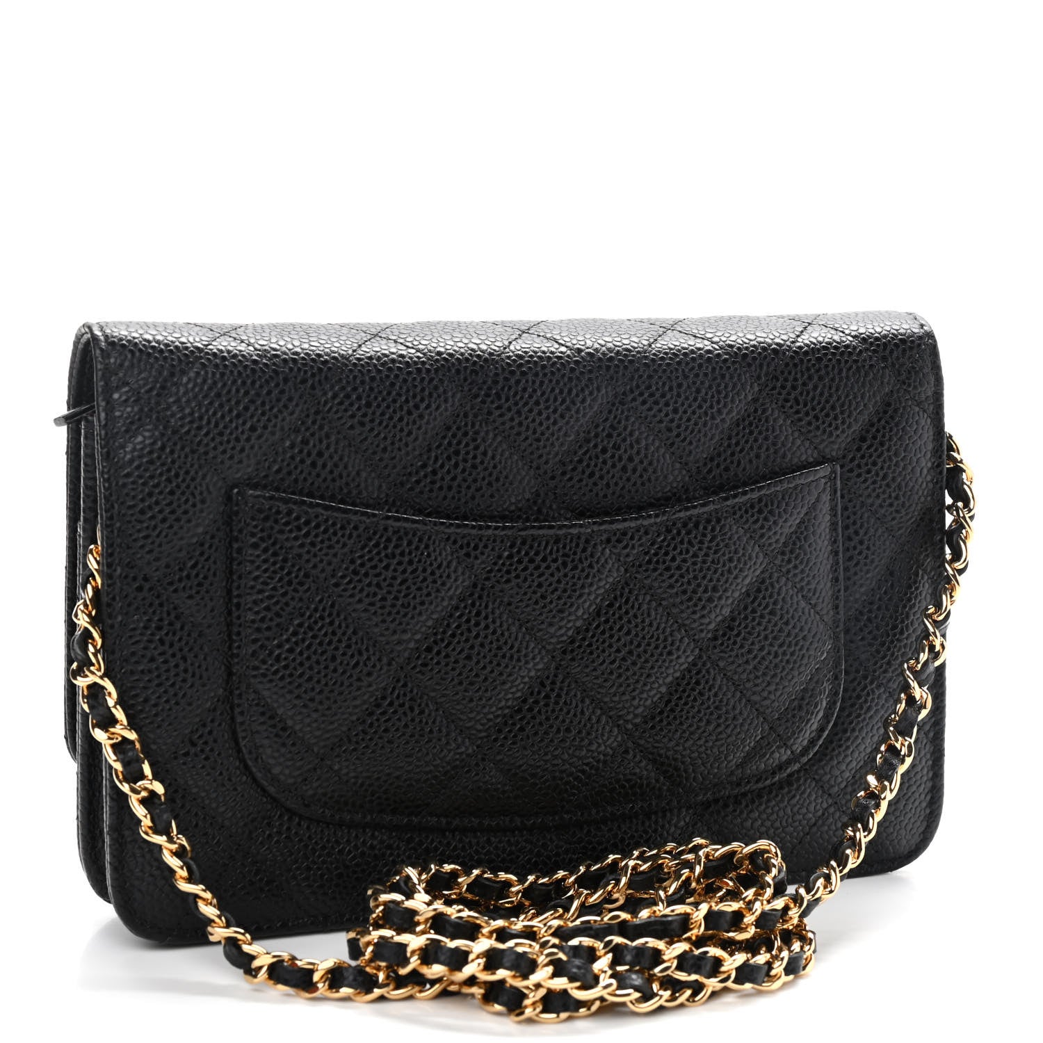 Chanel Caviar Quilted Wallet On Chain WOC Black 2 of 9