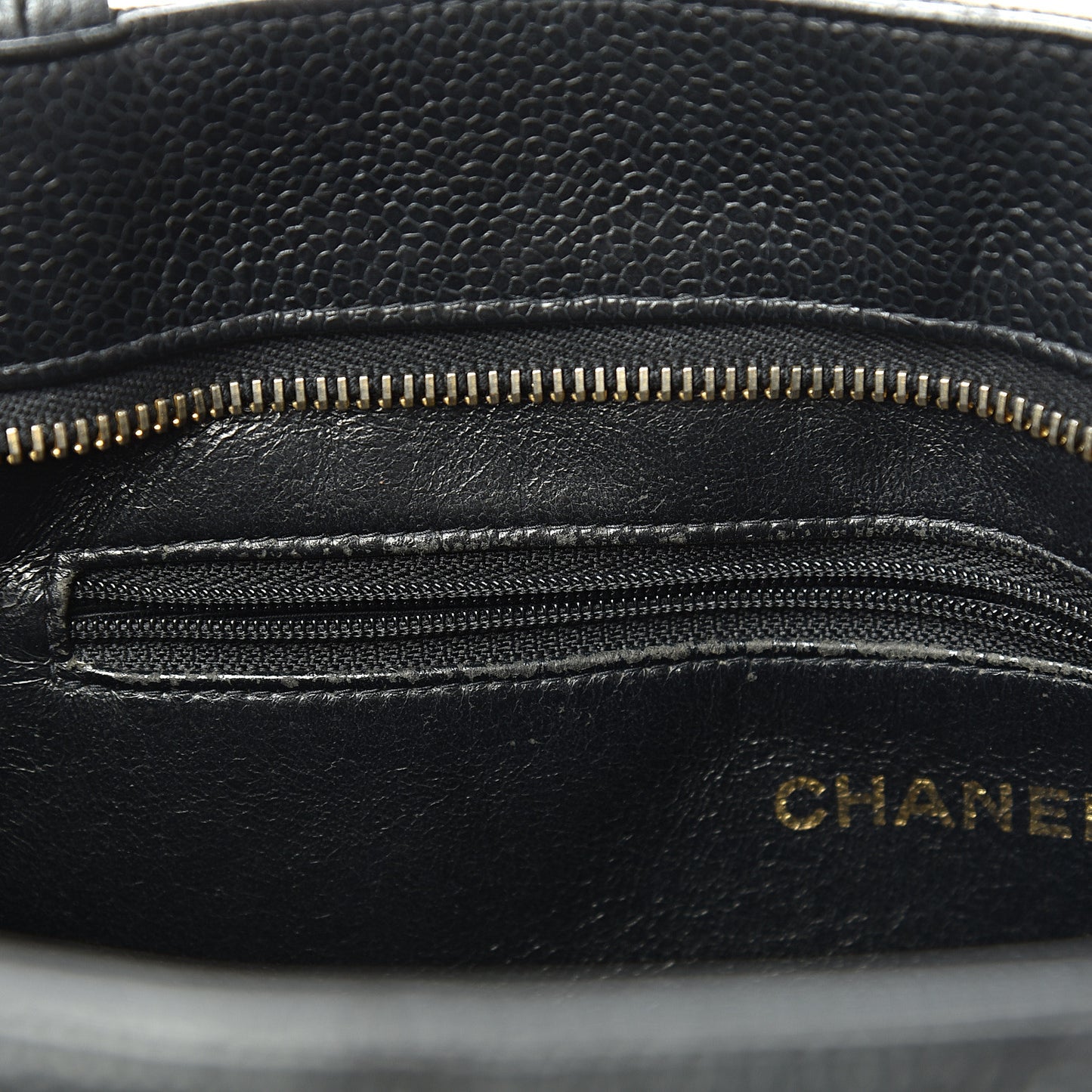 Caviar Quilted Medallion Tote Black