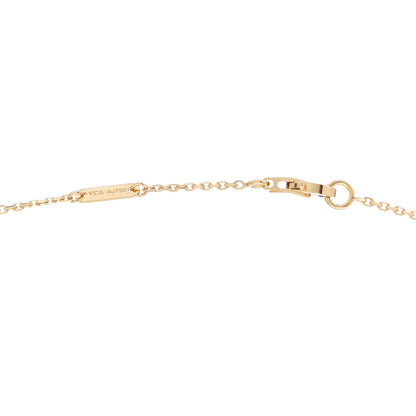 Van Cleef & Arpels 18K Yellow Gold Mother of Pearl Sweet Alhambra Butterfly Pendant Necklace 4 of 5