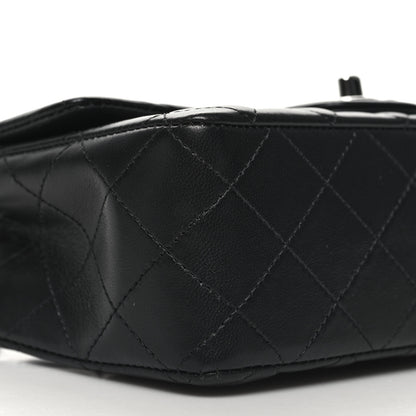 Chanel Lambskin Quilted Mini Rectangular Flap Black 9 of 11