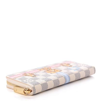 Louis Vuitton Damier Azur Summer Trunks Clemence Wallet 4 of 7