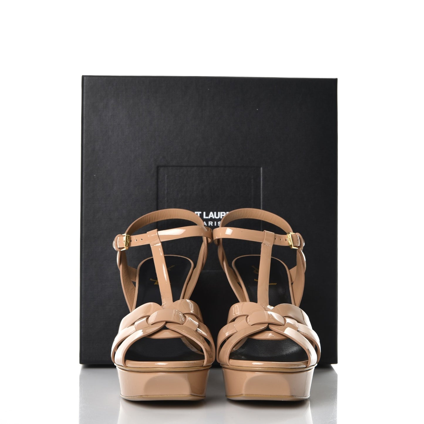 Patent Tribute 75 Platform Sandals 41 Dark Nude