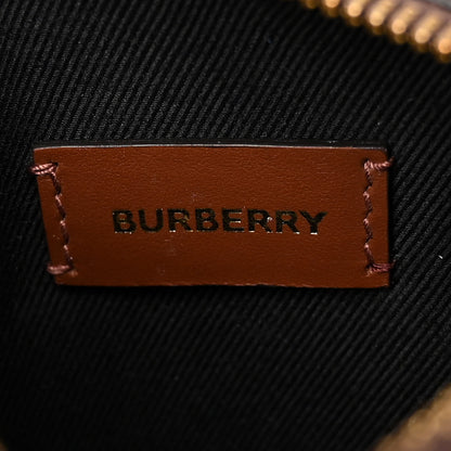 Burberry E-canvas Check Mini Bowling Bag Dark Birch Brown 6 of 9