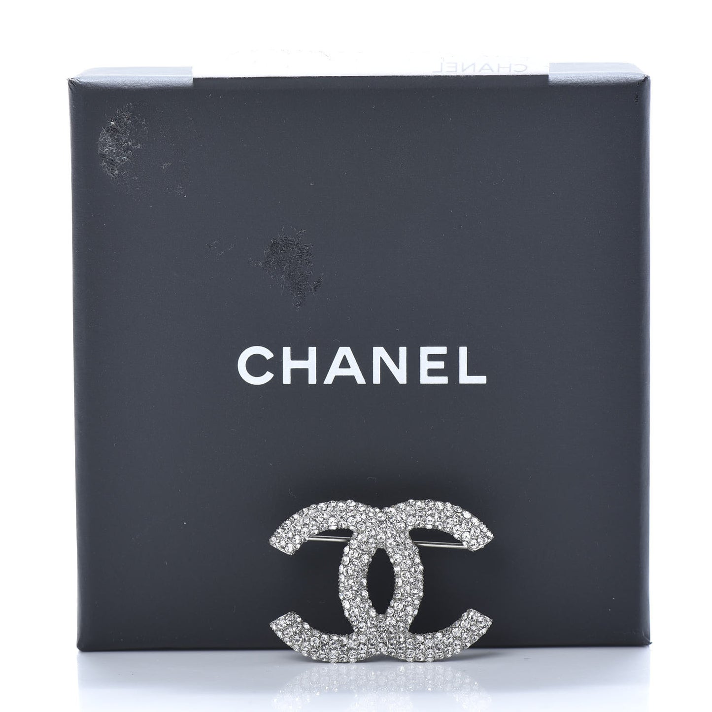 Crystal CC Brooch Silver