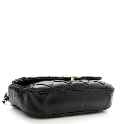 Chanel Lambskin Quilted Giant CC Flap Shoulder Bag Black 3 of 10