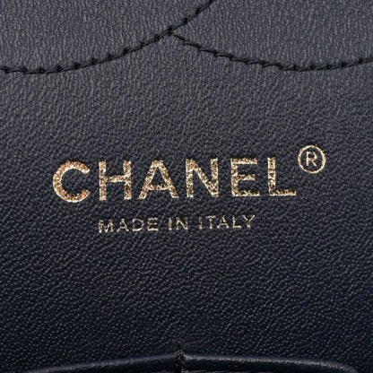 Chanel Caviar Quilted Jumbo Double Flap Navy Blue 6 of 12