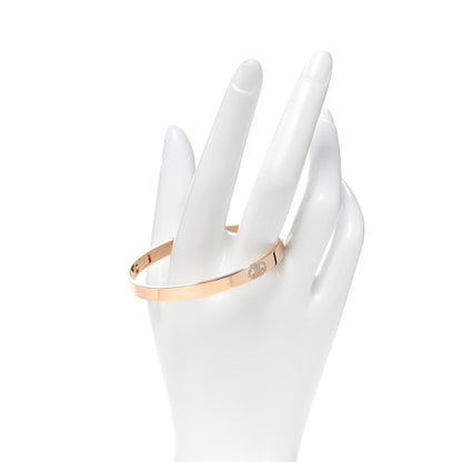 Hermes 18K Rose Gold Diamond PM H D'Ancre Bracelet SH 2 of 5