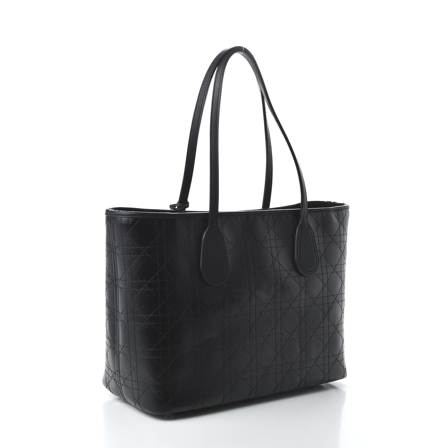 Coated Canvas Cannage Black