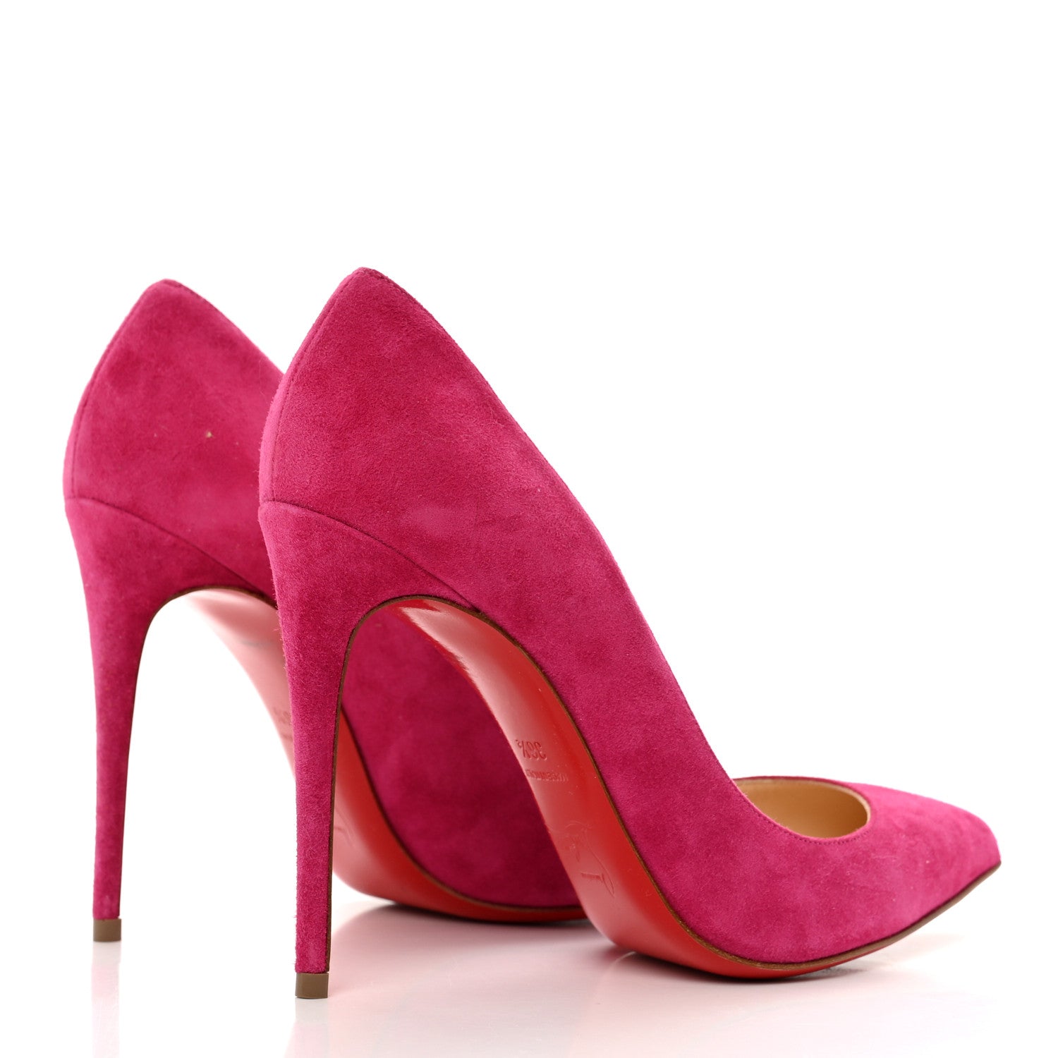Christian Louboutin Suede Decoltish 100 Pumps 36.5 Pink 5 of 7
