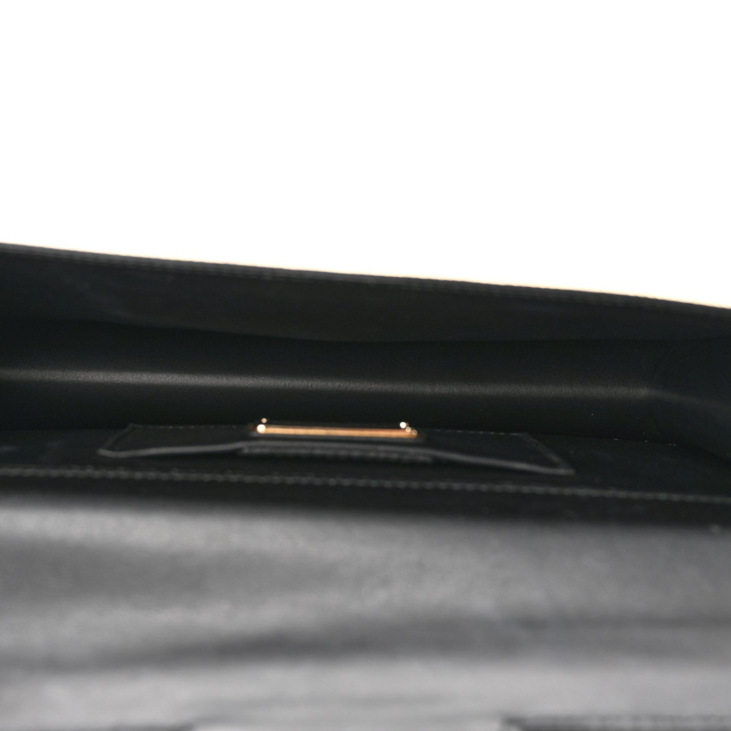 Metallic Hammered Calfskin Thalia Clutch With Chain Gold