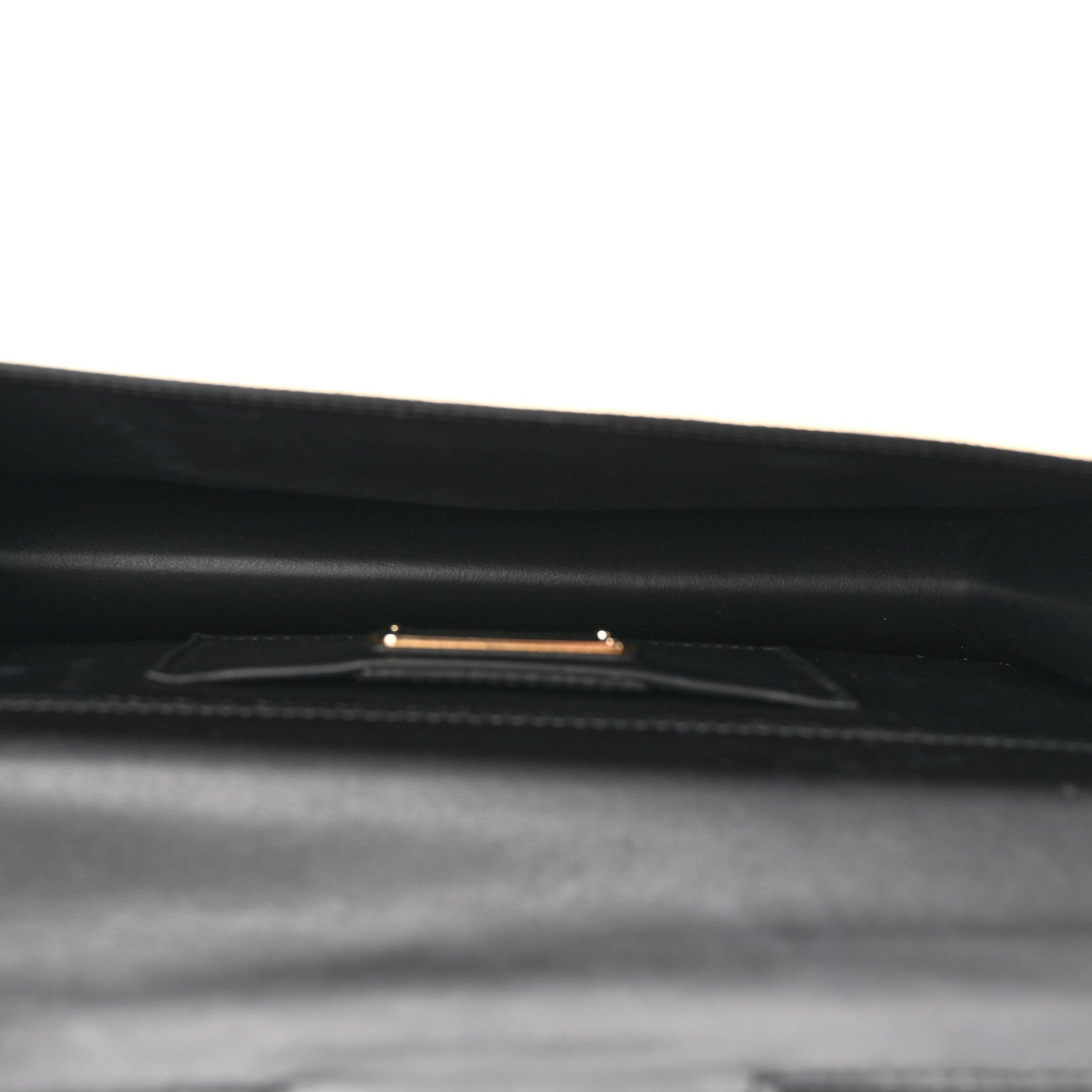 Salvatore Ferragamo Metallic Hammered Calfskin Thalia Clutch With Chain Gold 5 of 14