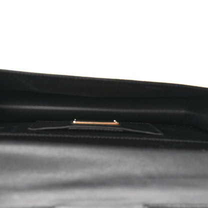 Salvatore Ferragamo Metallic Hammered Calfskin Thalia Clutch With Chain Gold 5 of 14