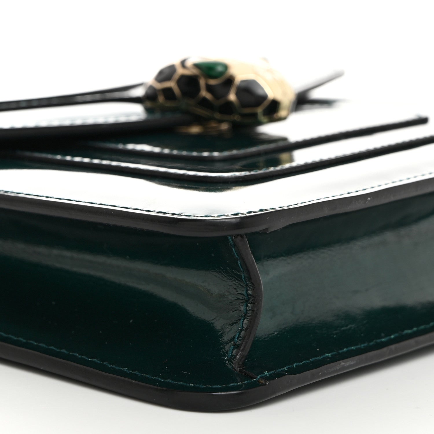 Bulgari Patent Serpenti Forever Crossbody Emerald 10 of 11