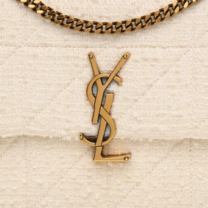 Saint Laurent Boucle Tweed Monogram Medium Jamie White 8 of 10