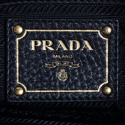 Prada Vitello Daino East West Tote Nero Black 7 of 11