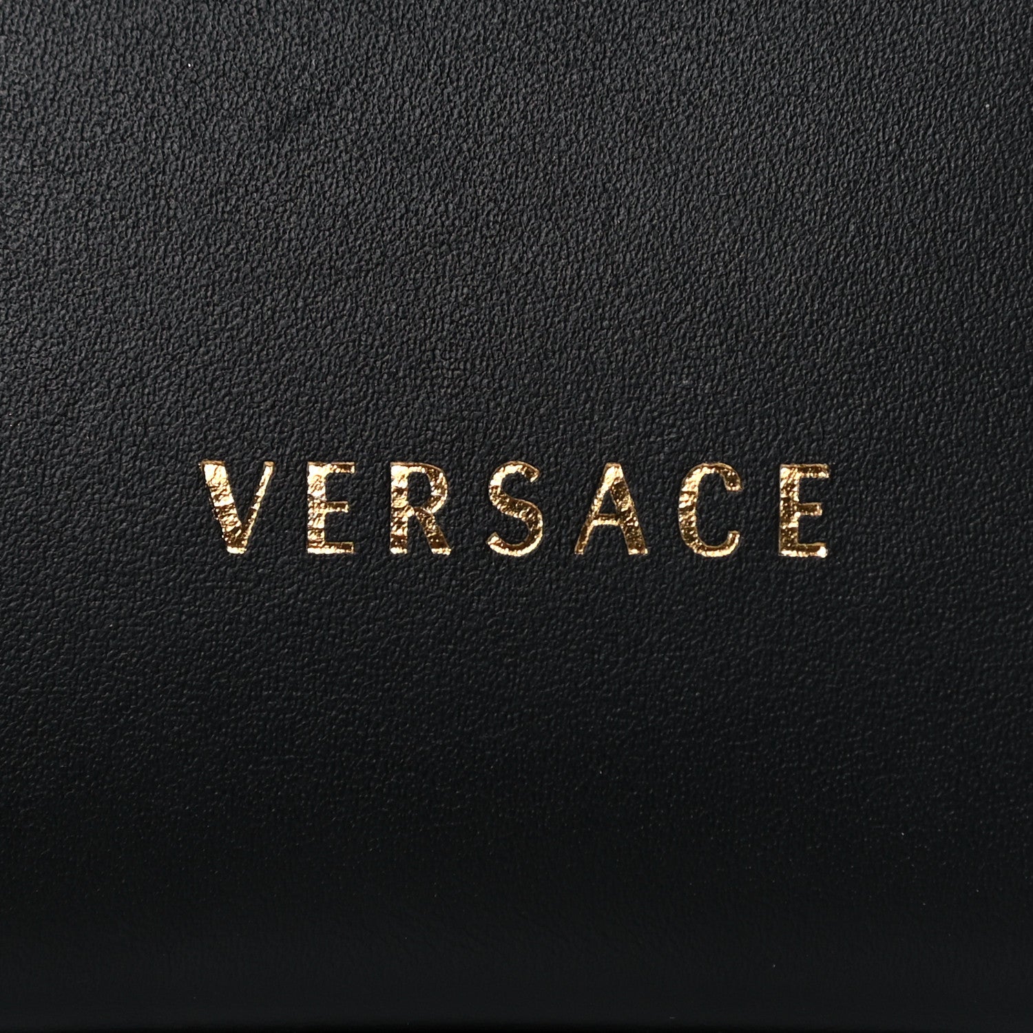 Versace Vitello Mini Virtus Bucket Bag Black 7 of 19