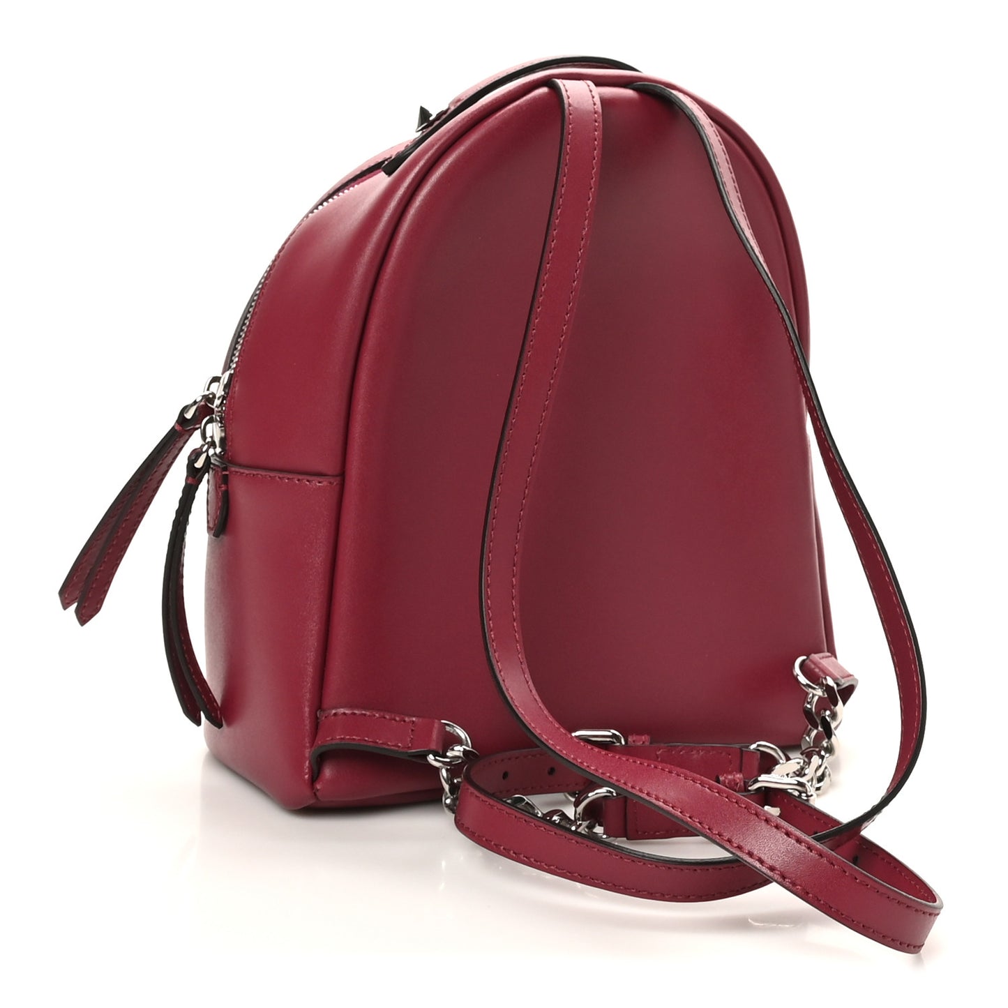 Vitello Liberty Pearl Romantic Bow Mini Backpack Black Cherry