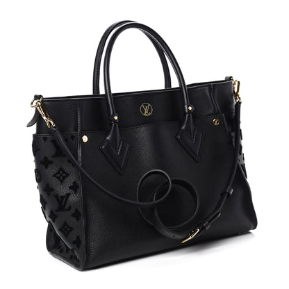 Louis Vuitton Calfskin Monogram Tufting On My Side Black 4 of 12