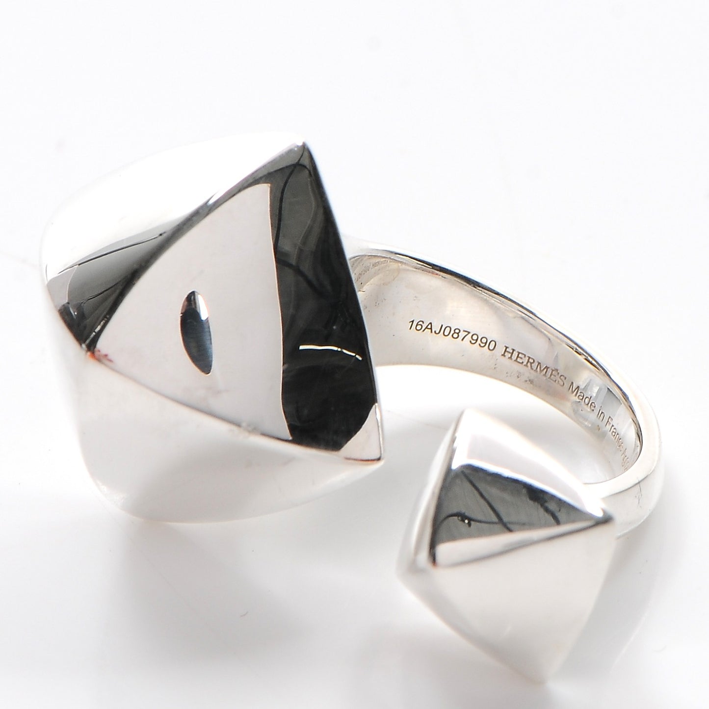 Sterling Silver Collier De Chien Rock Ring 51