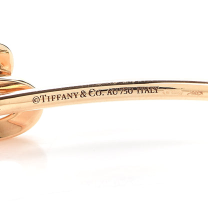 Tiffany 18K Rose Gold Diamond Bow Cuff Bracelet 3 of 5