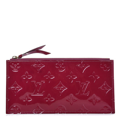 Louis Vuitton Vernis Felicie Chain Wallet Zippered Insert Magenta 1 of 7
