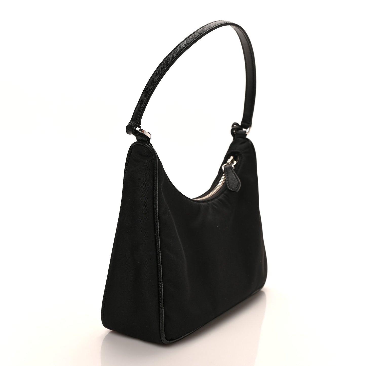 Tessuto Nylon Saffiano Mini Re-Edition 2005 Bag Black
