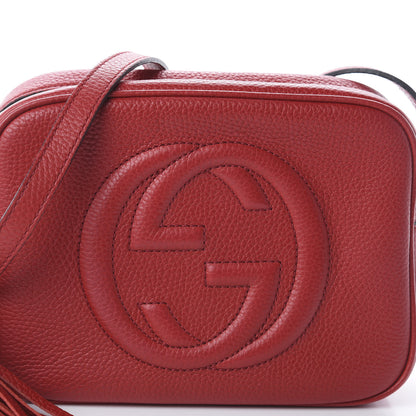 Gucci Pebbled Calfskin Small Soho Disco Bag Tabasco Red 8 of 8