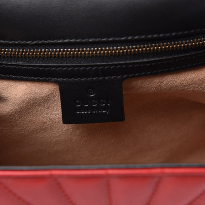 Gucci Calfskin Bamboo Trapuntata Queen Margaret Backpack Blue Agata Hibiscus Red Mystic White Sugar Pink 5 of 12