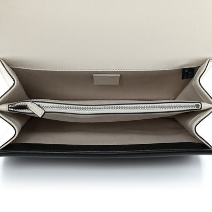 Gucci Azalea Calfskin Enamel Tri-Color Small Dionysus Shoulder Bag Mystic White Sun Oil Black Electric Blue 4 of 4