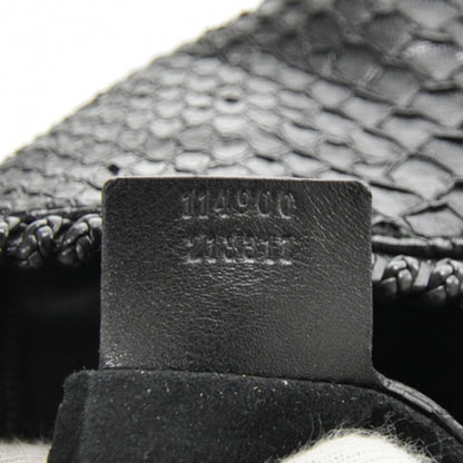 Gucci Python Large Horsebit Chain Hobo Black 9 of 10
