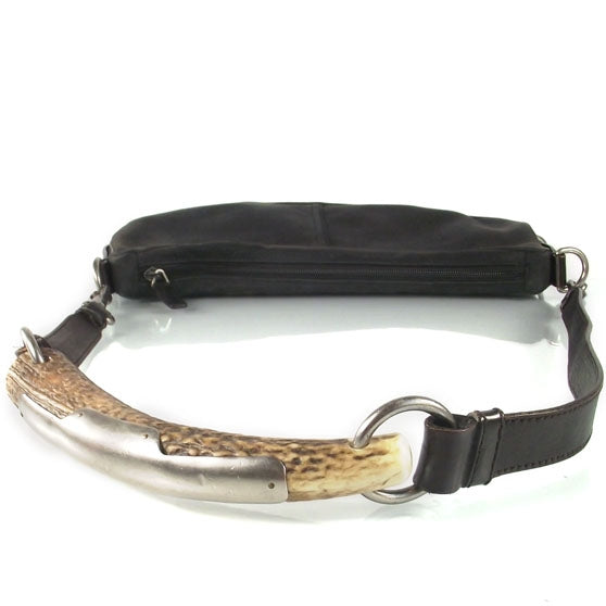 Canvas Mombasa Horn Shoulder Bag