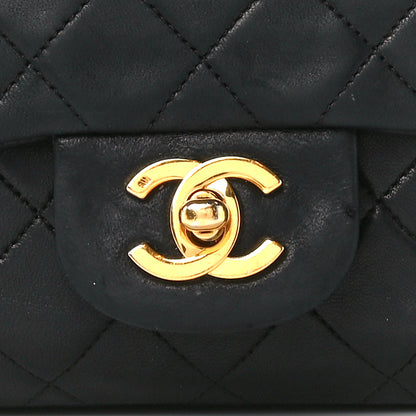 Chanel Lambskin Quilted Small Double Flap Black 9 of 11