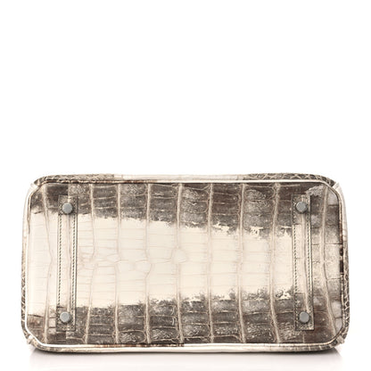 Hermes Matte Niloticus Crocodile Himalaya Birkin 30 Blanc 5 of 17