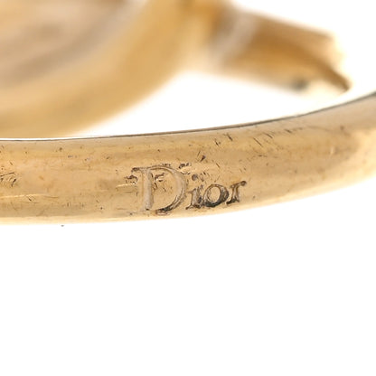 Christian Dior Pearl Twist Ring M 49 5 Gold 4 of 5