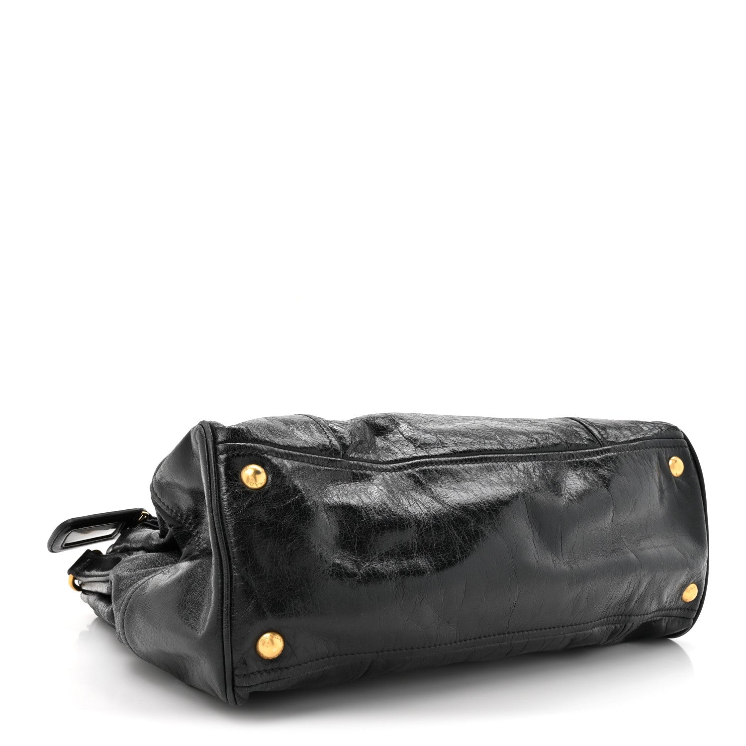 Prada Vitello Shine Shopping Satchel Black 1810780 – FASHIONPHILE