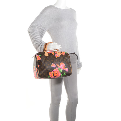 Louis Vuitton Monogram Roses Speedy 30 2 of 7